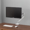 Single Adjustable Gas Spring Desk Arm With RGB Led And USB Charge