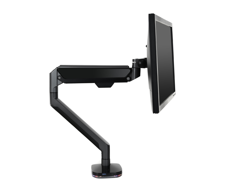 Wholesale Single Adjustable Gas Spring Desk Arm With RGB Led And USB ...