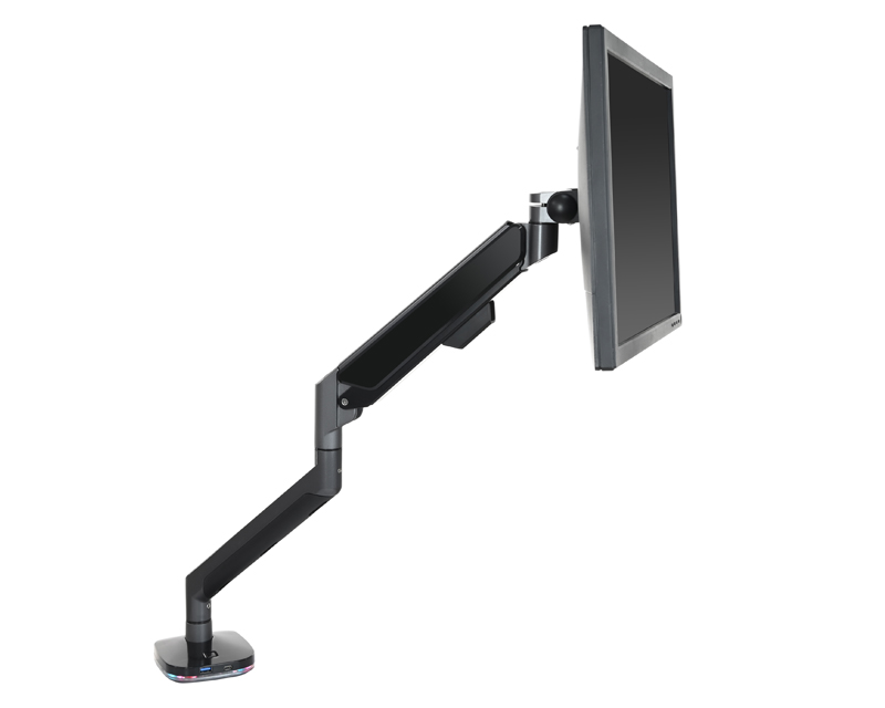 Wholesale Single Adjustable Gas Spring Desk Arm With RGB Led And USB ...