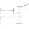 Single motor height adjustable desk-fast and easy installation - Image 4